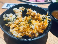 京葱拌饭配紫菜-炼火烤肉店