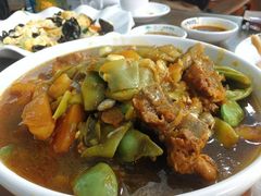 豆角炖排骨-祝家饺子馆