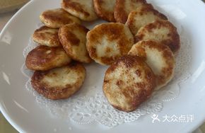 Fried Milk and Fish Cake Platter