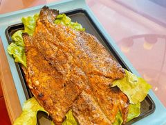 炭火烤虹鳟鱼-天毓山庄·餐厅