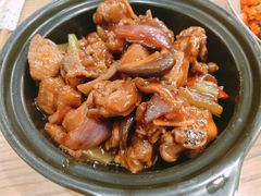 红焖的鸡块-小镇大厨新概念复合中餐厅(万达广场大连高新店)