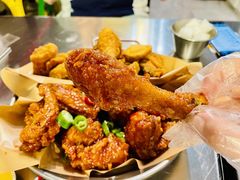 炸鸡翅一半一半-富乐满韩国正宗炸鸡韩国料理(虹泉路店)