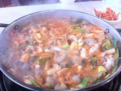 煮熟后的章鱼牛肉锅-郑阿姨的家·이모네·韩料&烤肉(武川路店)