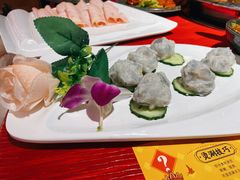 干贝咸蛋黄虾滑-谭鸭血老火锅(万象九宜城店)