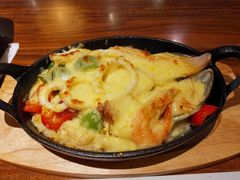 西班牙海鲜芝士焗饭-路易十三西餐厅(西关新天地店)