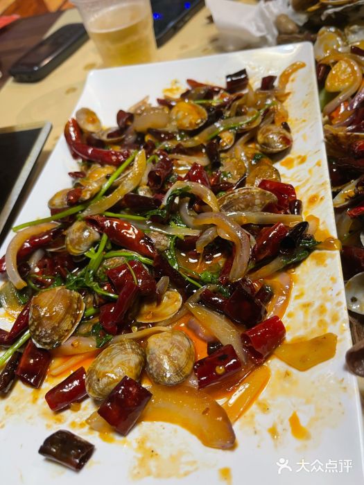 常记蚝味鲜·烧烤海鲜大排档(东风北桥店)辣炒花蛤图片