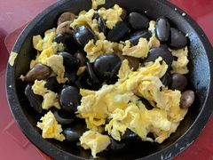 石子摊鸡蛋-北京龙庆四季香农家饭庄·灶台鱼·碳烤虹鳟鱼(龙庆峡店)