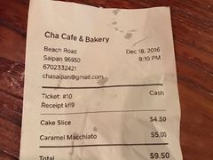 账单-Cha Café and Bistro