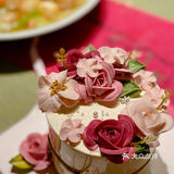 春日[礼花]韩式裱花蛋糕[礼花]推荐