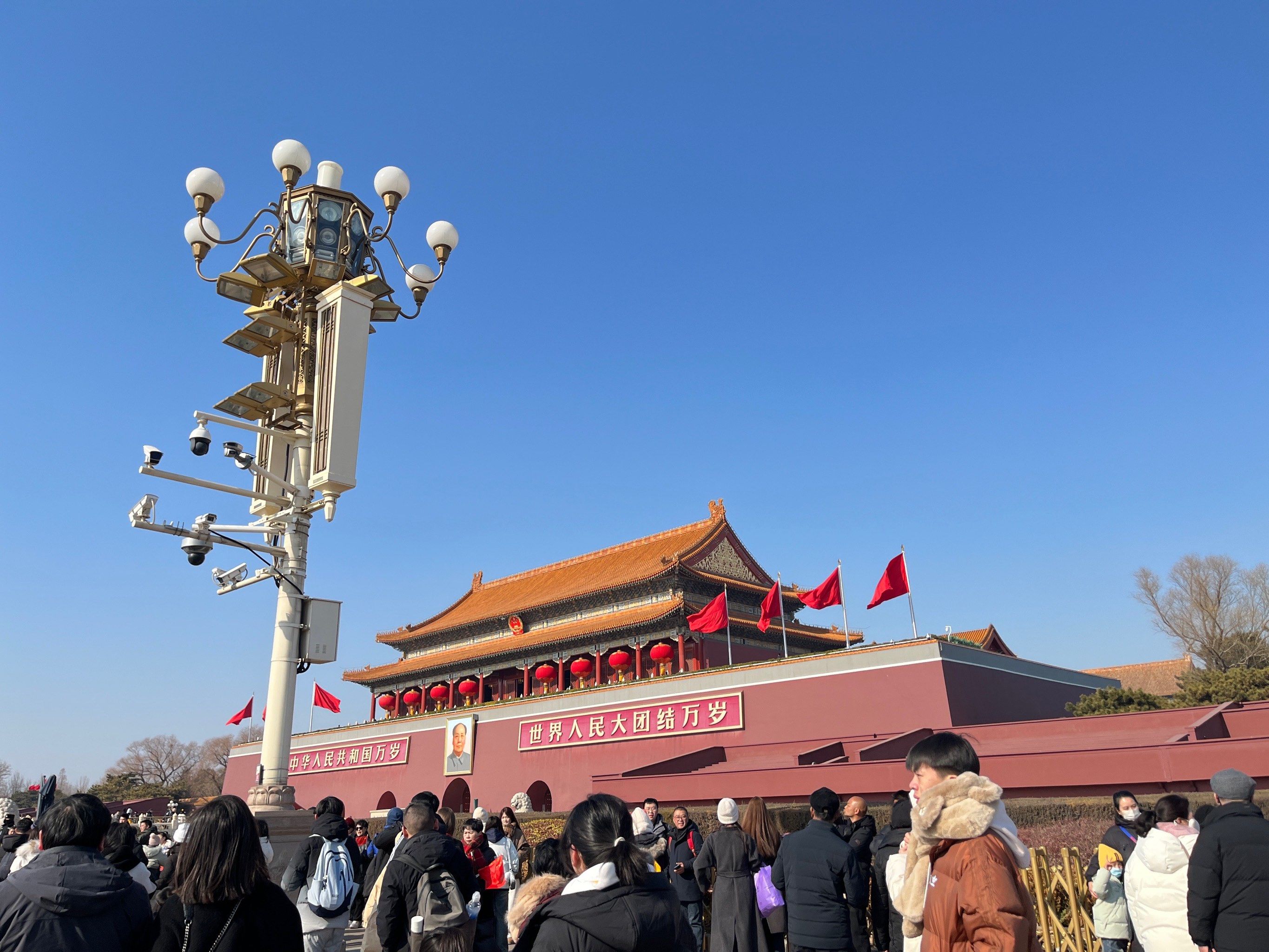大年初一的天安门
