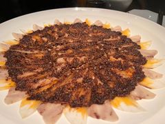 老陕蒜泥茄子蒸白肉-晓长安·新陕菜(曲江店)