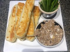 虾酱卷子-渔民船说·北塘海鲜·天津菜·海肠捞饭(北塘古镇店)