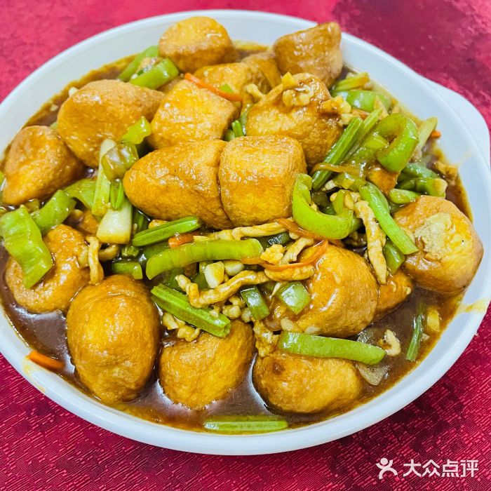 正宗高流河饭店原创风姜鸡日本豆腐图片