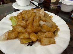 葱烧蹄筋-金陵轩鲁菜馆