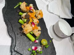 黑松茸芦笋虾仁-皇冠明珠鱼翅楼(水上公园店)