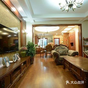 水墨嘉苑120平米经典美式风格装修高清