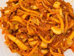 黑猪肉辣白菜炒粉条-海兰江石锅饭(水上店)