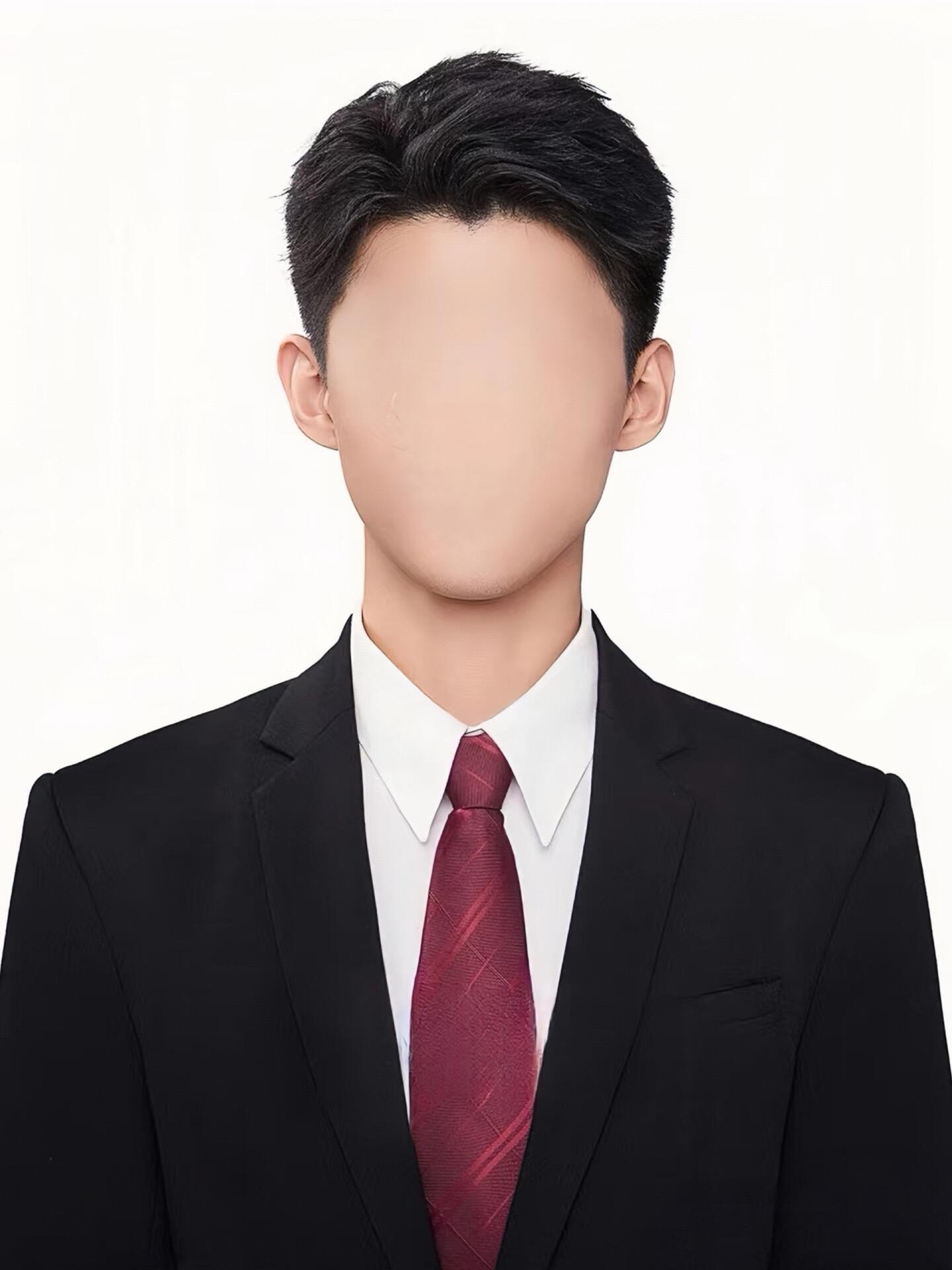 男生证件照模板