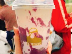 紫薯烧厚芋泥鲜奶-LELECHA乐乐茶(美罗城店)