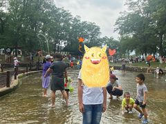 进门右拐右边就是浅水区-青龙湖公园