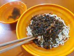 雪菜肉丝干挑面-五村饭店