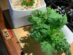 如皋茼蒿菜-左庭右院鲜牛肉火锅(南通CBD大有境店)