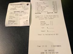 账单-The Meat & Wine Co Southbank(南岸店)
