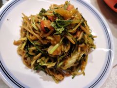 腌猪肉酸菜炒莜面-老阿妈蒙古村·蒙古包·草原文化·歌舞表演(老君堂店)