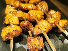 烤猪颈肉-烤匠麻辣烤鱼(青羊万达店)