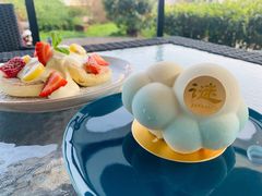 当季水果舒芙蕾松饼-Bai Meow法式西点咖啡