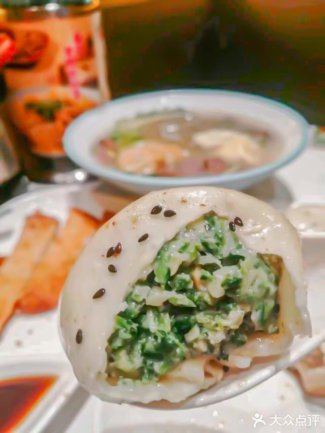 生煎天花板｜美味的荠菜生煎🌱吃起来
