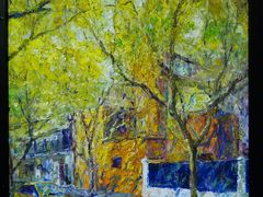 李云晖·油画《秋叶中的红房子》-上海虹桥当代艺术馆