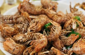 Golden Shrimp with Garlic Sauce