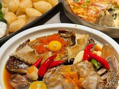 -草家酱蟹炭火烤肉店(珲春南路一店)