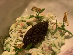 阿拉斯加蟹肉拌法國生蠔及海鮮啫哩配特級魚子醬-Caprice(香港四季酒店)