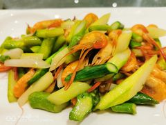 芦笋炒河虾-道道鲜·崇明私房菜(五角场店)