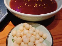 桂花豆沙鸡头米-鑫震源·苏式大虾生煎(山塘街店)