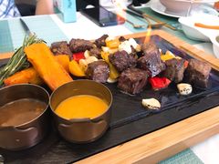 田园澳洲骰子牛肉-蜜桃花开·中西融合菜E&W(南长街店)