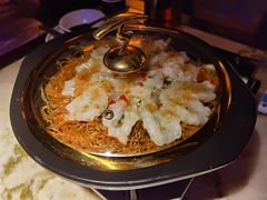 蒜蓉粉丝蒸开边虾-绿茶餐厅(乐峰广场店)