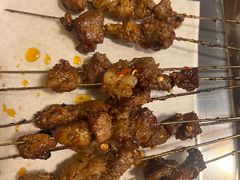 秦川黄牛招牌烤肉筋-叁宝烧烤 西安烧烤 领跑品牌(学府路店)