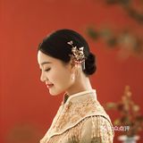 复古中式婚纱照 旧时光的恋人