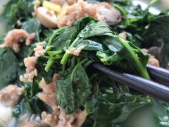 上汤枸杞叶-台山美食一绝阿四台山黄鳝饭(阿四创作店)