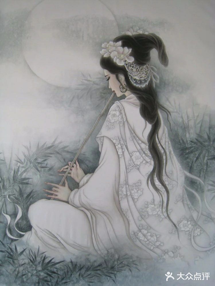 中国女神的韵味，藏在她的工笔画里🎨🎨