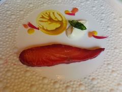 挪威烟熏三文鱼水晶黄瓜香槟奶油-福楼法餐厅FLO