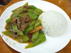 凉瓜牛肉烩饭-煲煲掂风味煲仔饭餐厅(西区店)