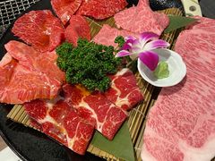 松阪牛特等五種肉拼盤-俺的焼肉(銀座9丁目店)