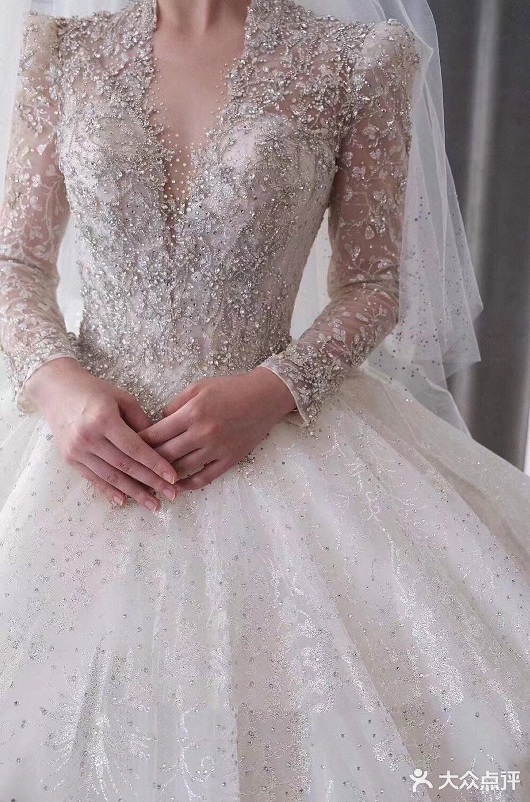 长袖大拖尾主纱👰🏼♀️