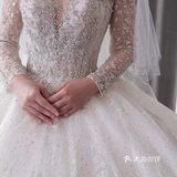 长袖大拖尾主纱👰🏼♀️