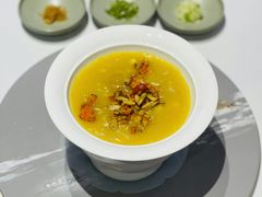 金米姜汤蟹肉粥油配六味料碟-程府宴(南长街四合院店)