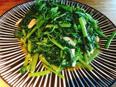 虾酱炒空心菜-幸福里时光餐吧